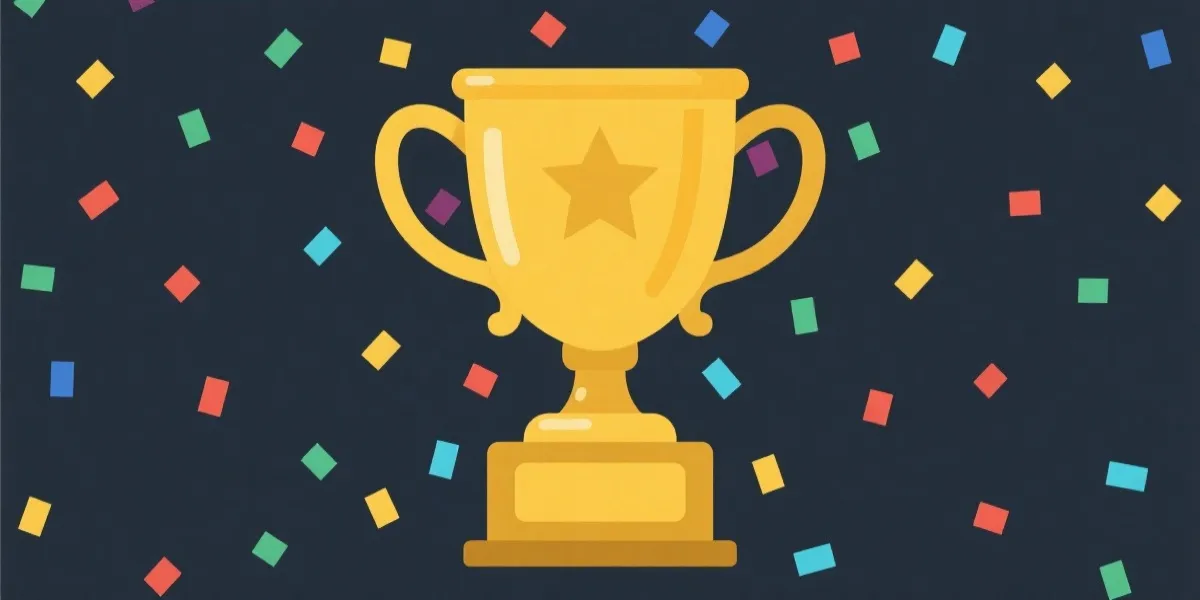 大奖公示与开奖公告插画