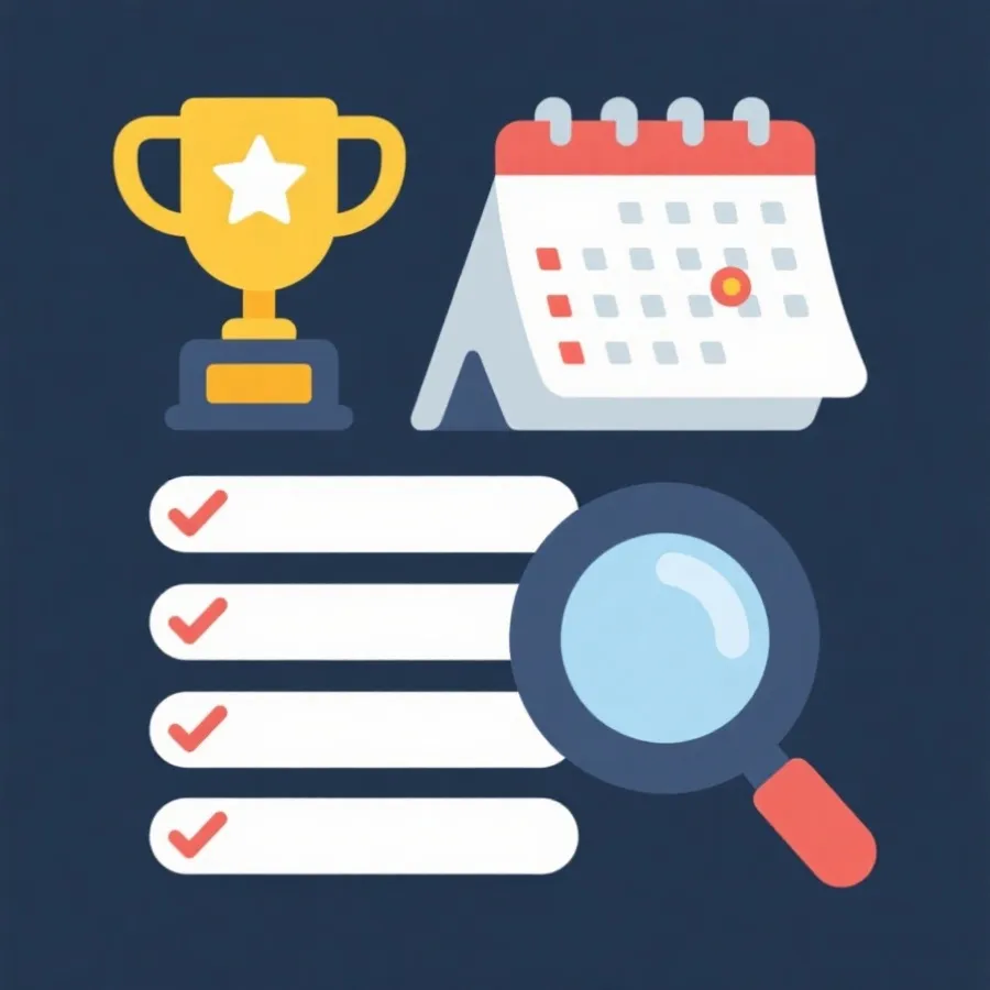 规则、赛程与公示理解示意图